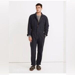 NWT Madewell Men’s XL Garment-Dyed Navy Canvas Coveralls